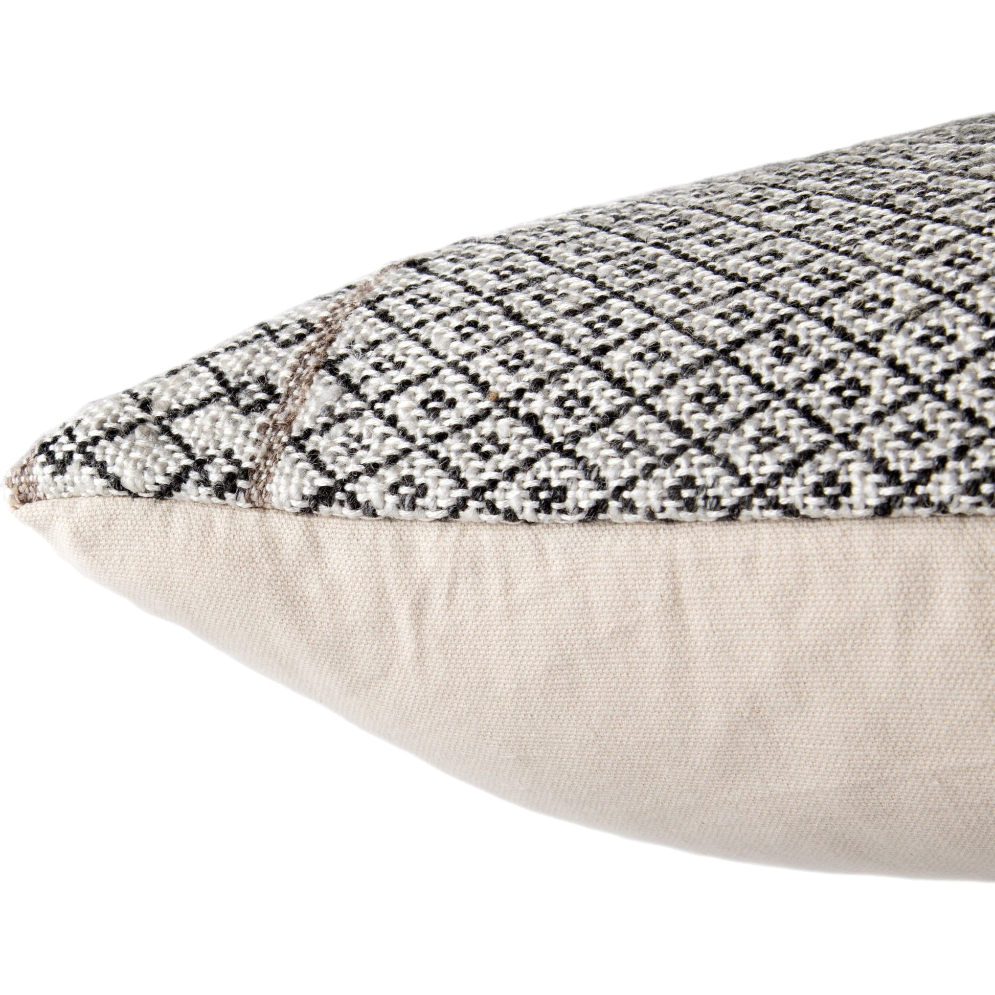 Peykan PEY03 Pillow by Jaipur Living in ivory, dark gray. Made from 90% viscose, 10% wool in a eclectic & global style.