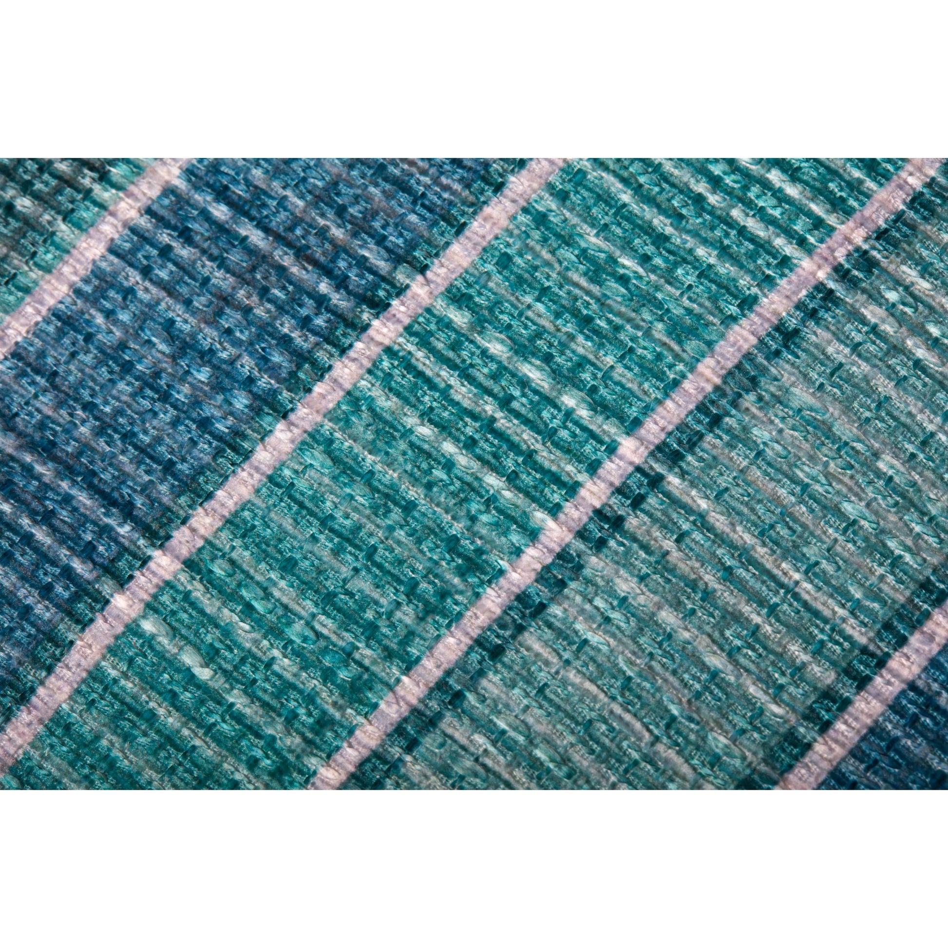 PF0010 Pouf by Loloi in lagoon, blue. Made from 100% polyester in a coastal style.