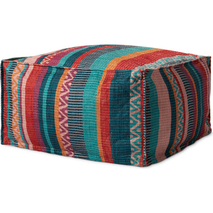 Fiesta PF0011 Pouf by Loloi in fiesta. Made from 100% polyester in a modern style.