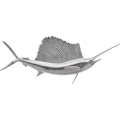 Sail Fish Wall Sculpture by Phillips Collection. Made from resin in a coastal style.