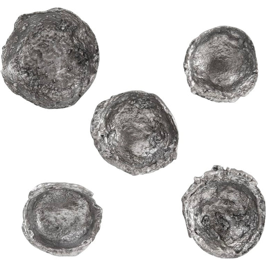 Splash Wall Bowl by Phillips Collection in silver and silver leaf. Made from resin, resin composite in a modern style.