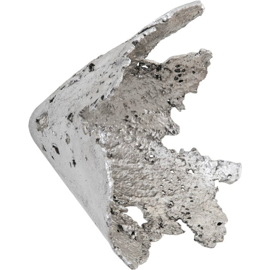 Semi-Perforated Splash Bowl Wall Art by Phillips Collection in silver and silver leaf. Made from resin in a modern style.