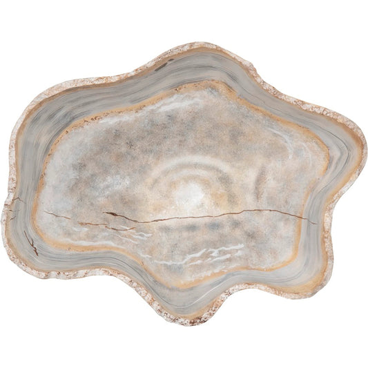 Cast Onyx Wall Sculpture by Phillips Collection. Made from unique in a rustic style.