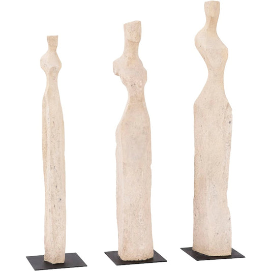 Woman Sculpture Set by Phillips Collection. Made from resin in a eclectic & global style.