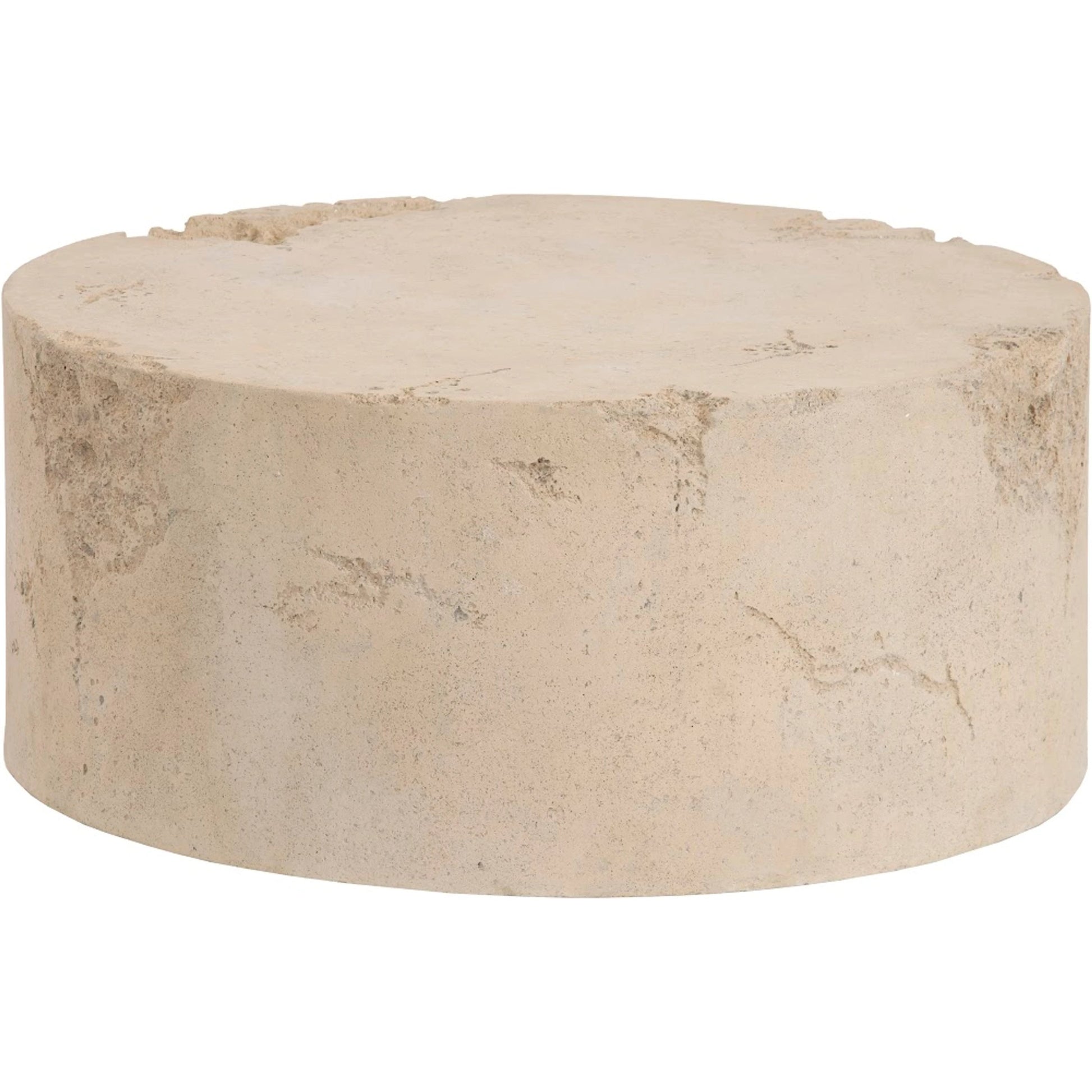 Formation Coffee Table by Phillips Collection in off white and roman stone. Made from resin composite in a modern style.