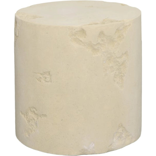 Formation Side Table by Phillips Collection in off white and roman stone. Made from resin in a modern style.
