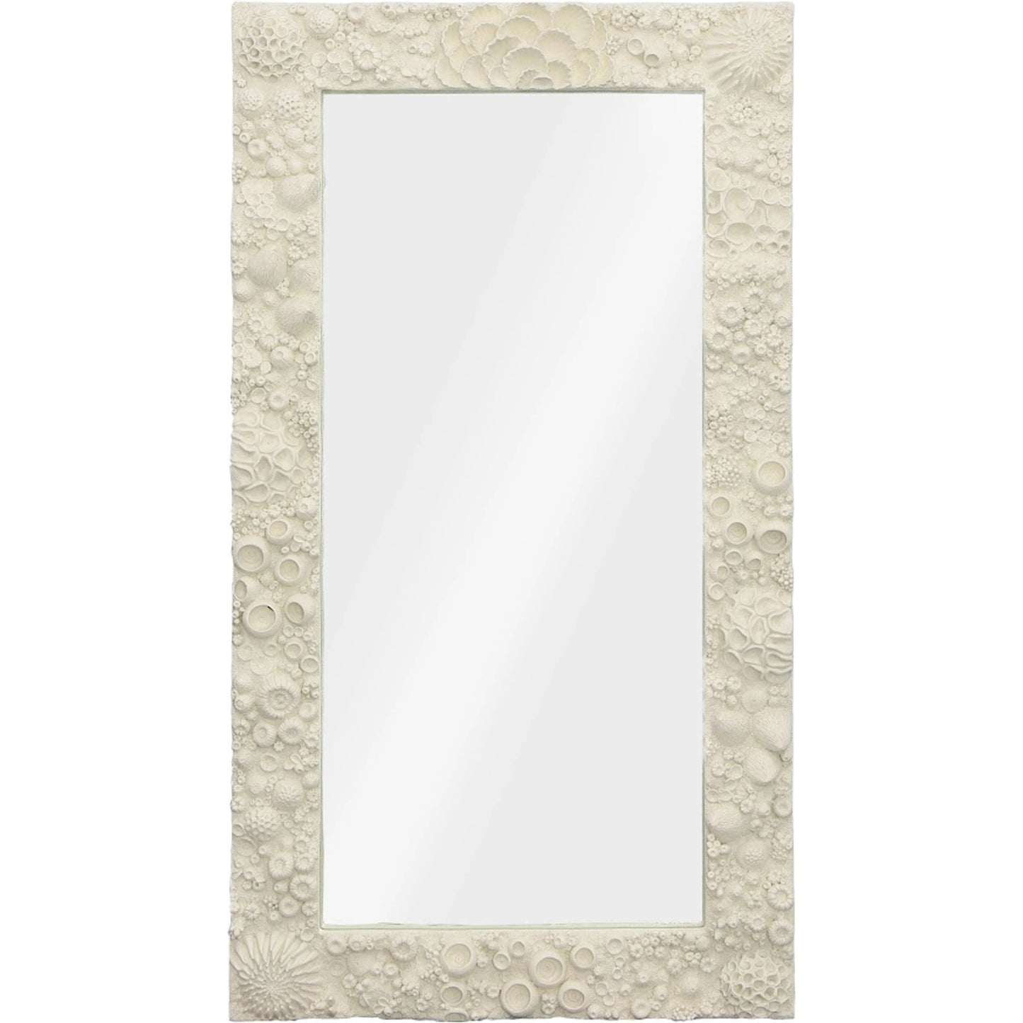 001 SI-1944930 | Primary Silo | Reef Mirror by Phillips Collection in off white. Made from resin in a modern style.