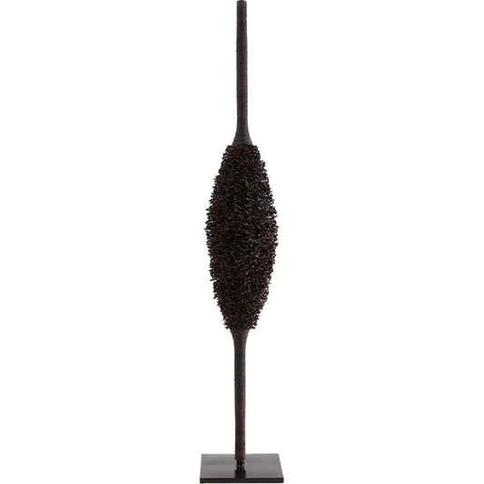 Urchin Sculpture by Phillips Collection in brown. Made from natural fibers in a modern style.