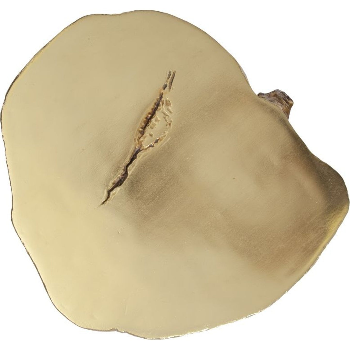 003 SR-820600 | Additional Silo | Log Gold Stool by Phillips Collection in gold and gold leaf. Made from resin in a eclectic & global style.