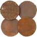 Galvanized Wall Discs (Set of 4) by Phillips Collection. Made from resin in a rustic style.