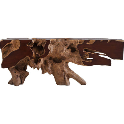 Freeform Console Table by Phillips Collection. Made from unique in a rustic style.