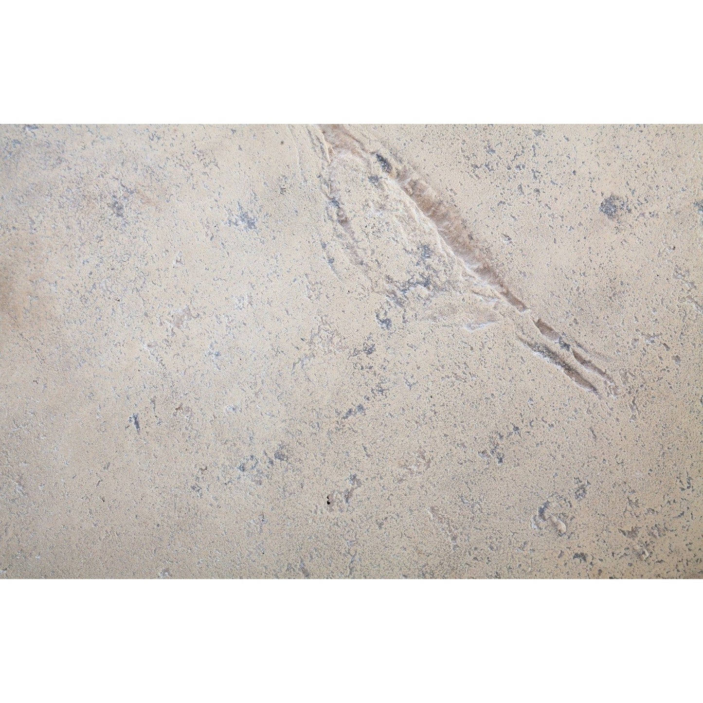 005 SR-820603 | Closeup | Log Roman Stone Stool by Phillips Collection in off white and roman stone. Made from resin composite in a eclectic & global style.