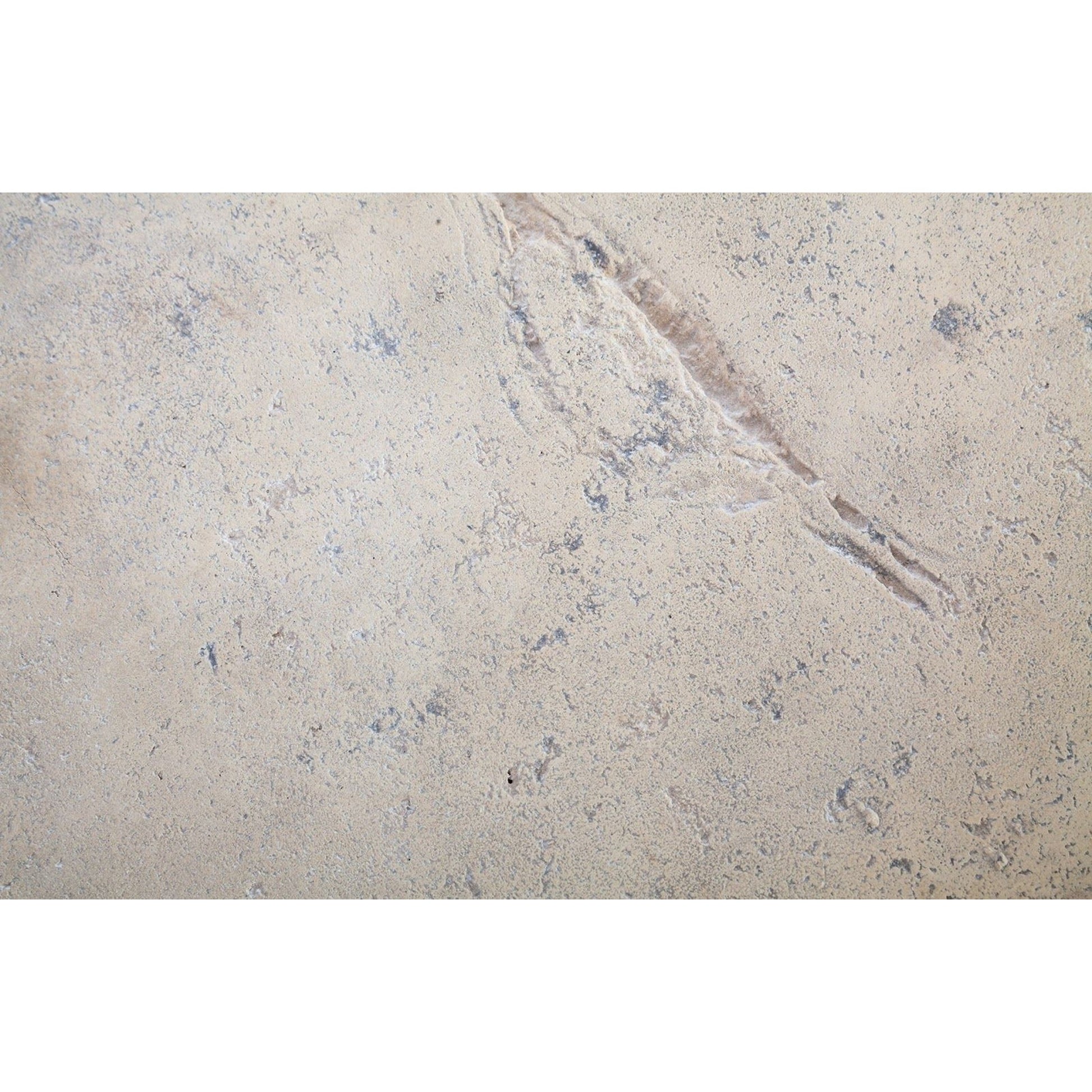 Log Roman Stone Stool by Phillips Collection in off white and roman stone. Made from resin composite in a eclectic & global style.