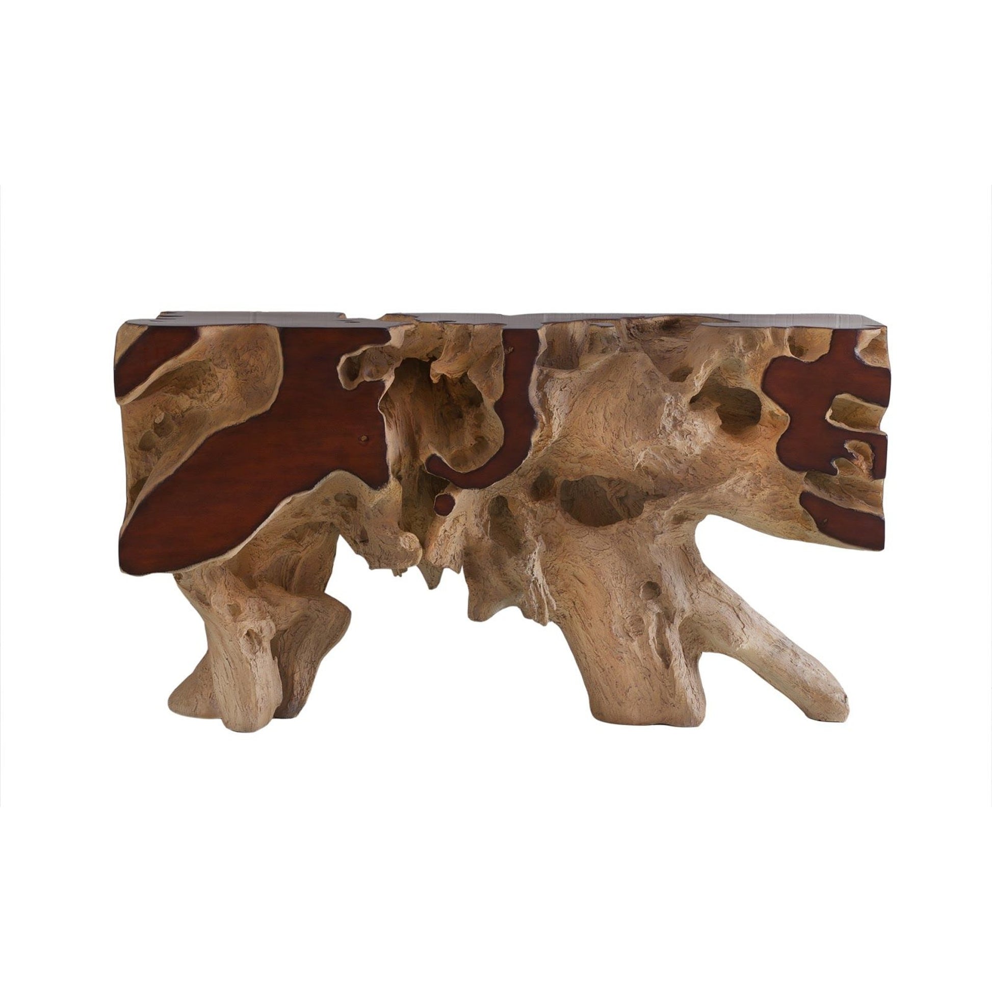 Freeform Console Table by Phillips Collection. Made from unique in a rustic style.