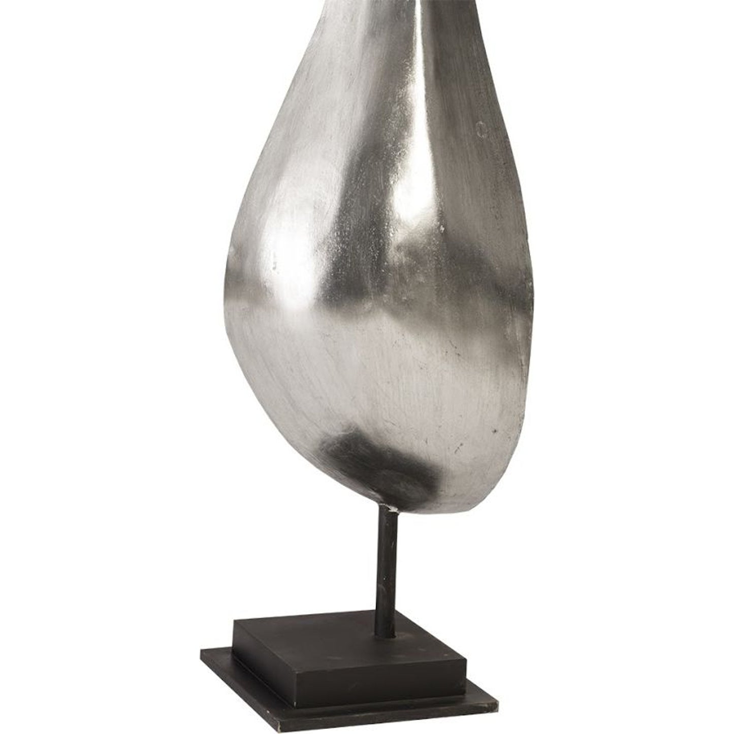 001 SR-820250 | Closeup | Chofa Large Silver Sculpture by Phillips Collection in silver and silver leaf. Made from resin in a modern style.