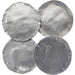 Galvanized Wall Discs (Set of 4) by Phillips Collection. Made from resin in a rustic style.