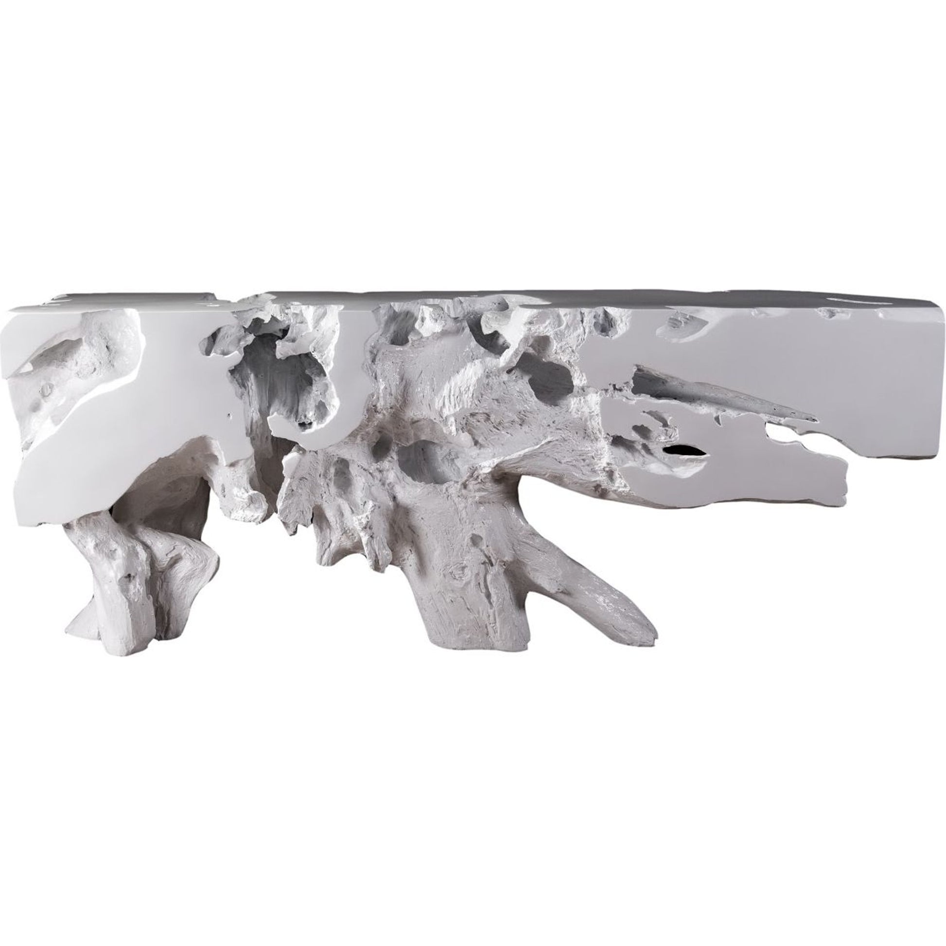 Freeform Console Table by Phillips Collection. Made from unique in a rustic style.