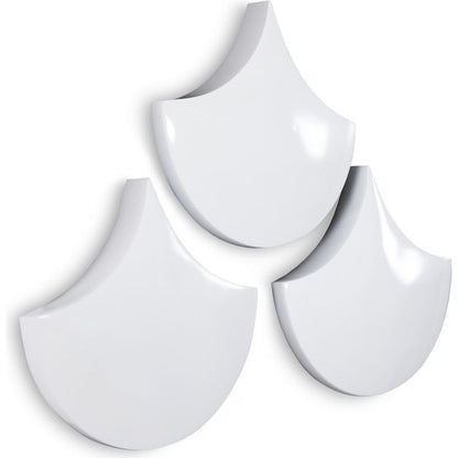Scales Wall Tiles (Set of 3) by Phillips Collection. Made from resin in a modern style.