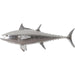 Bluefin Tuna Fish by Phillips Collection in silver. Made from resin in a coastal style.