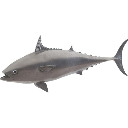Mackerel Fish by Phillips Collection in silver. Made from resin in a coastal style.