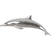 Dolphin by Phillips Collection in silver. Made from resin in a coastal style.