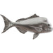 Australian Snapper Fish by Phillips Collection in silver. Made from resin in a coastal style.