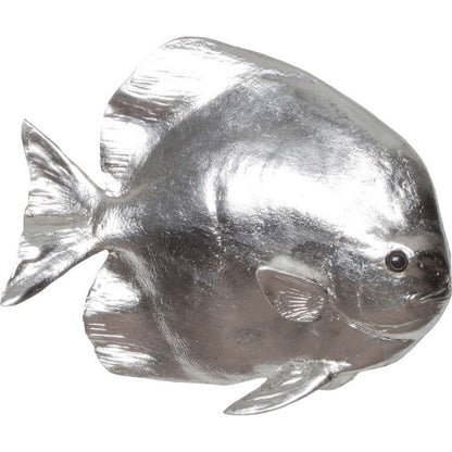 Australian Batfish by Phillips Collection in silver. Made from resin in a coastal style.