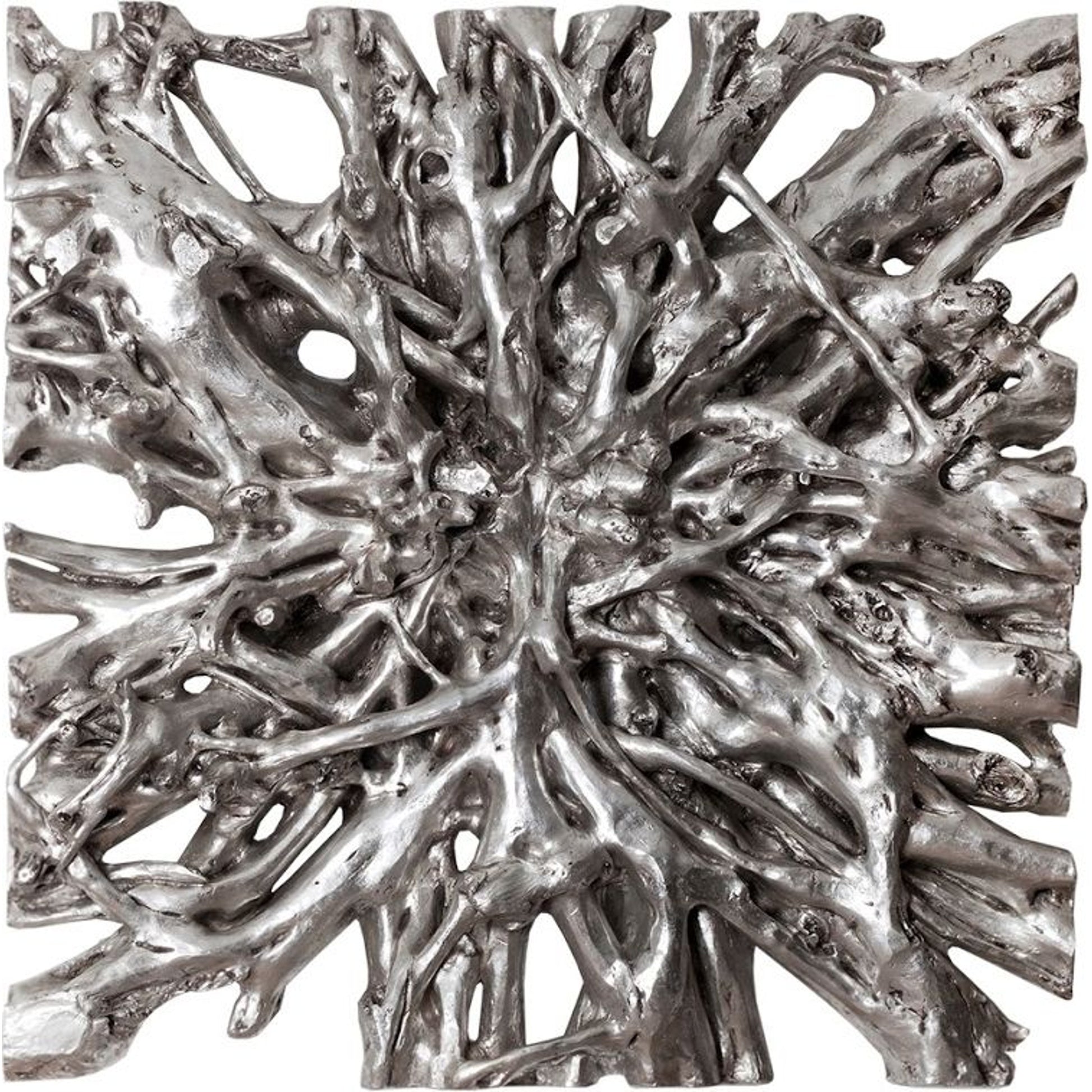 Square Root Wall Art by Phillips Collection in silver and silver leaf. Made from resin in a eclectic & global style.