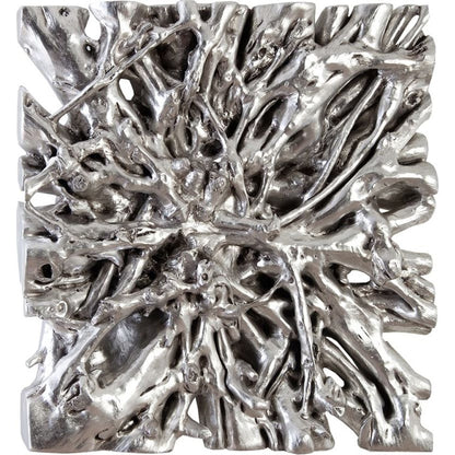 Square Root Wall Art by Phillips Collection in silver and silver leaf. Made from resin in a eclectic & global style.