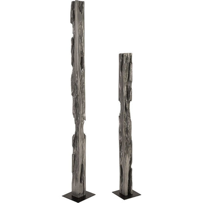 Plinth by Phillips Collection in gray. Made from resin in a eclectic & global style.