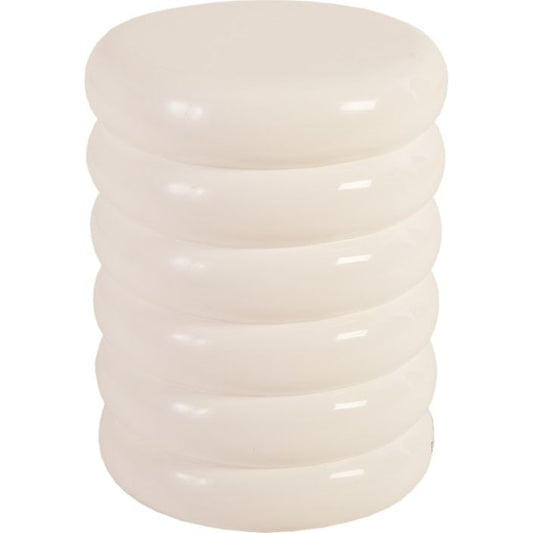 Ribbed Stool by Phillips Collection. Made from resin in a modern style.