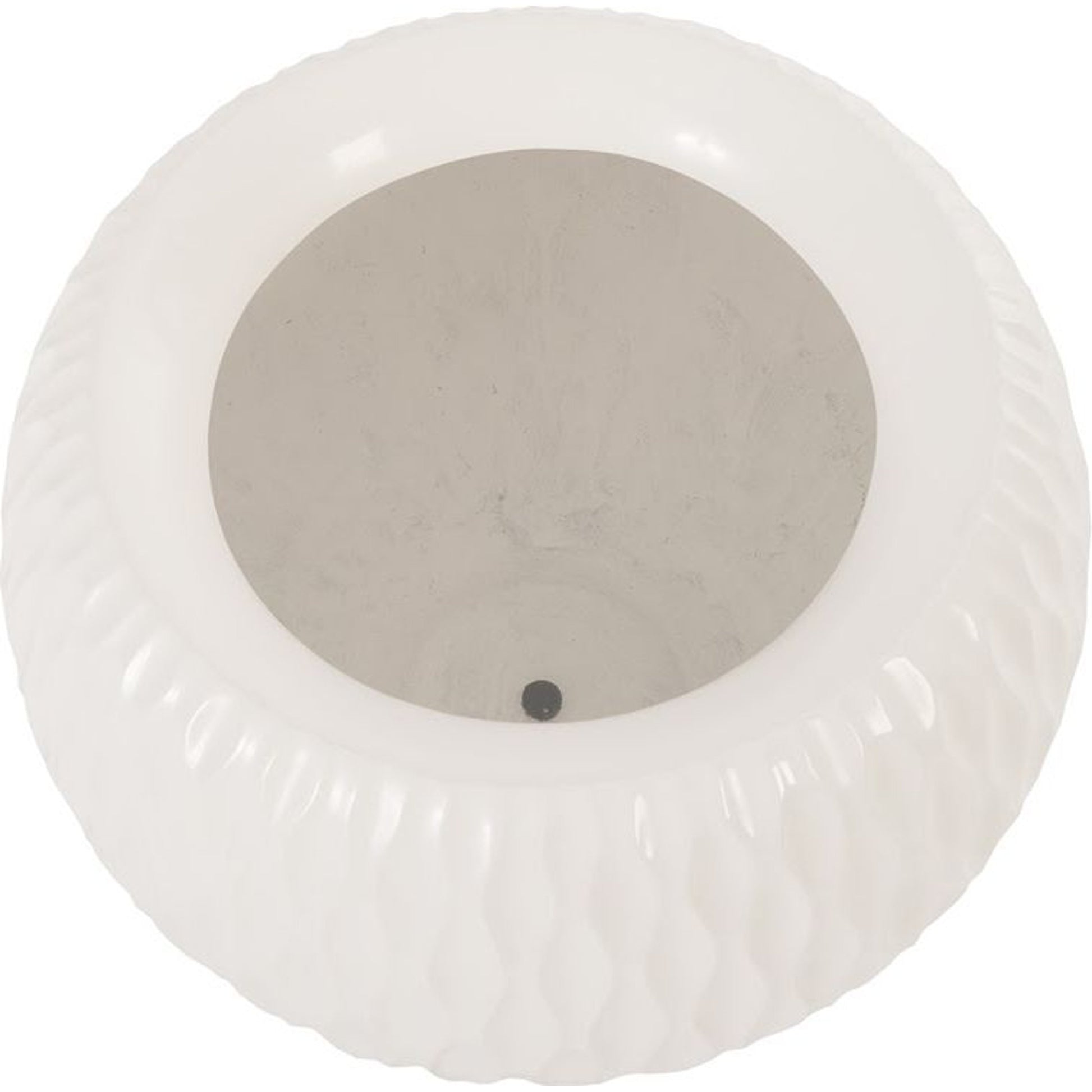 Ripple Planter I by Phillips Collection in black and gel coat. Made from resin in a modern style.