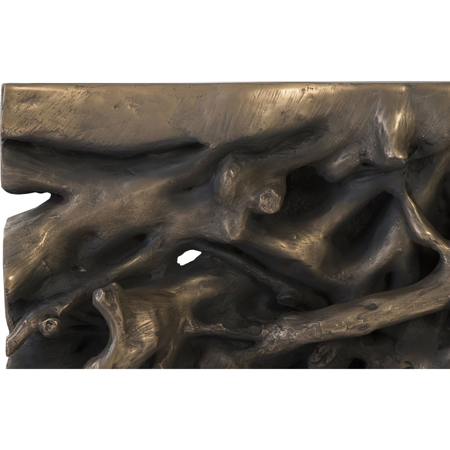 006 SR-820977 | Closeup | Square Root Console Table by Phillips Collection. Made from resin in a eclectic & global style.