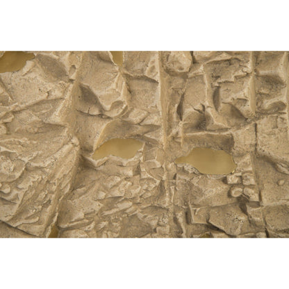 Rubble Wall Tile by Phillips Collection in brown, gold and brass. Made from resin composite, metal in a eclectic & global style.