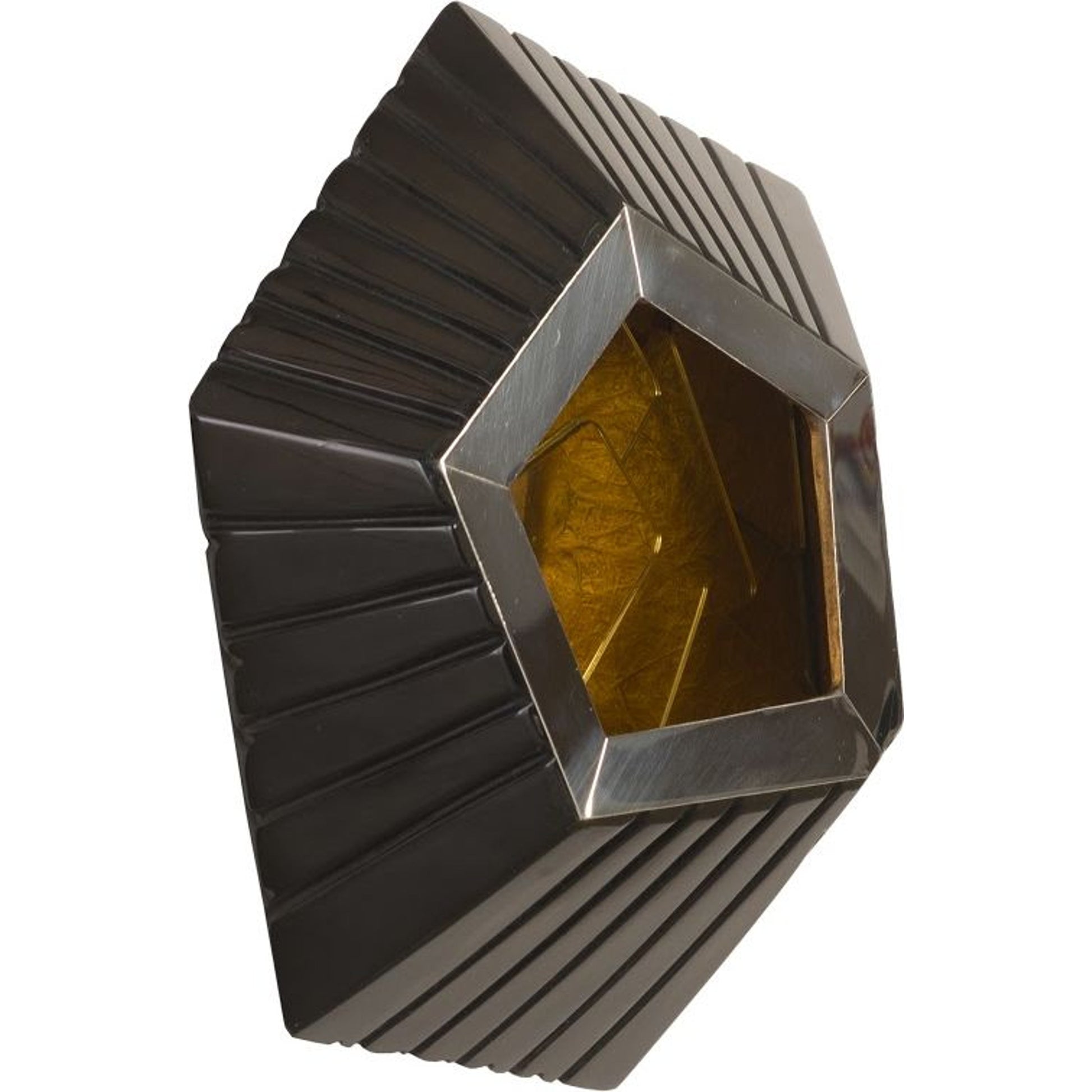 Hex Wall Tile by Phillips Collection in black, gold, silver and brass. Made from unique in a modern style.