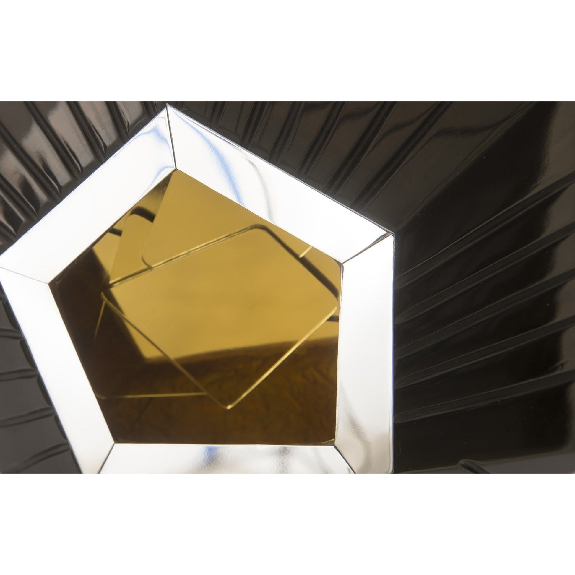 Hex Wall Tile by Phillips Collection in black, gold, silver and brass. Made from unique in a modern style.