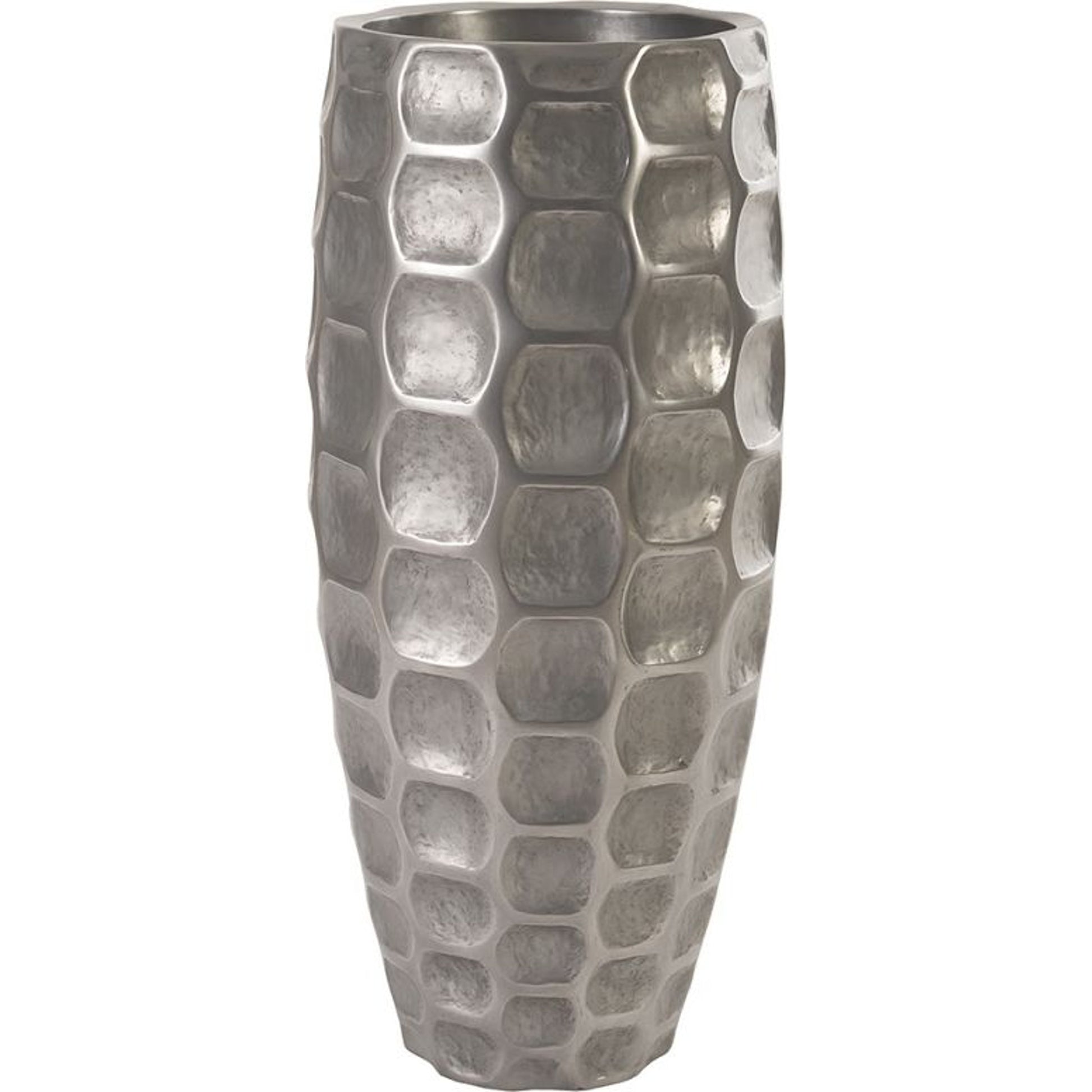 Mando Planter by Phillips Collection in white and gel coat. Made from resin in a modern style.