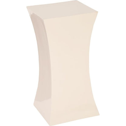 Paya Pedestal by Phillips Collection in white and gel coat. Made from resin in a modern style.
