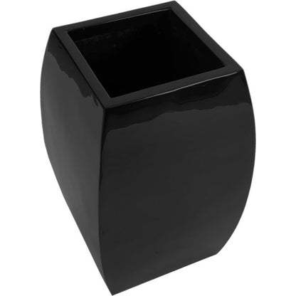Taba Side Table by Phillips Collection in black and gel coat. Made from resin in a modern style.