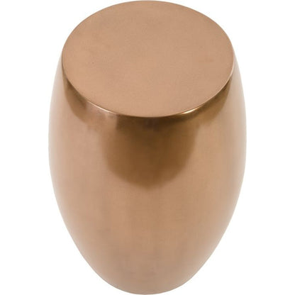 Vex Side Table by Phillips Collection in bronze and polished bronze. Made from resin in a modern style.