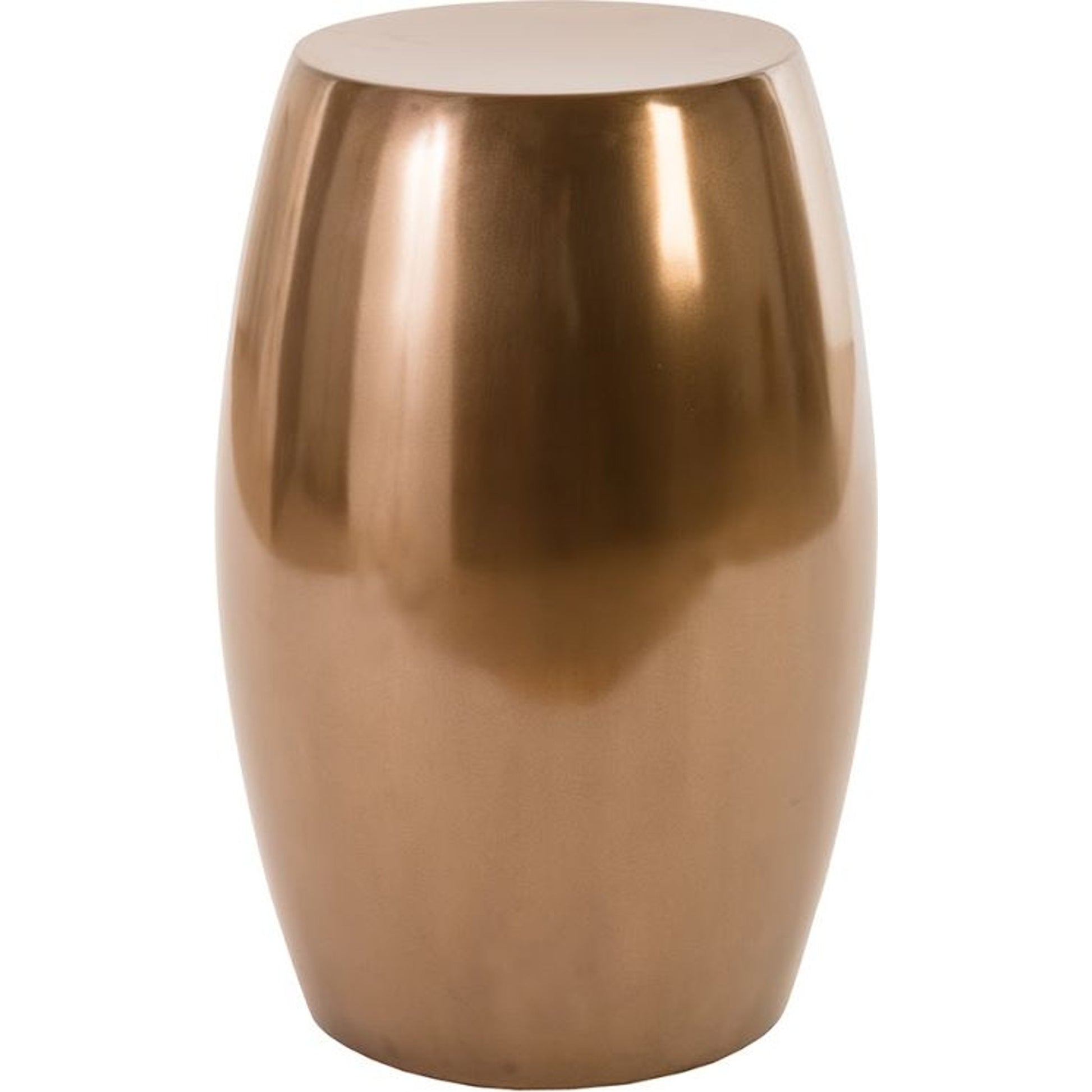 Vex Side Table by Phillips Collection in bronze and polished bronze. Made from resin in a modern style.