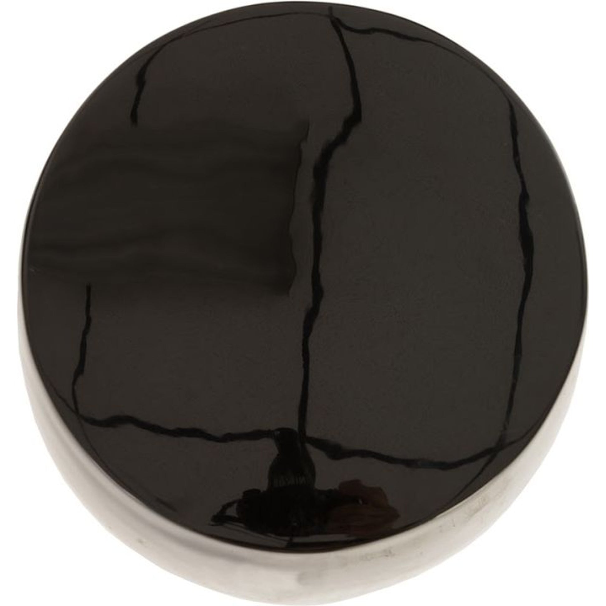 Vex Side Table by Phillips Collection in bronze and polished bronze. Made from resin in a modern style.