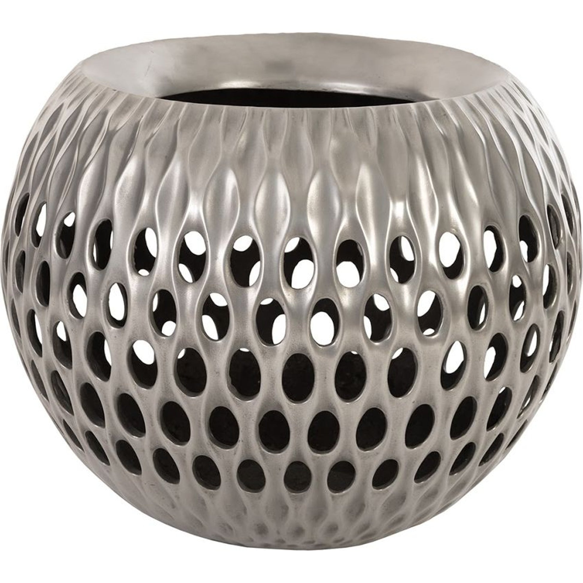 Breathe Planter by Phillips Collection in gel coat. Made from resin in a coastal style.