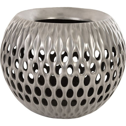 Breathe Planter by Phillips Collection in gel coat. Made from resin in a coastal style.