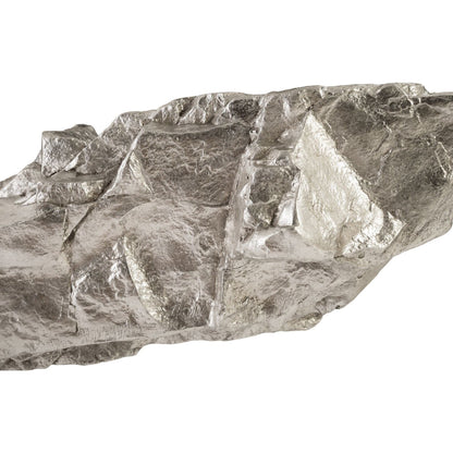 Boulder Shelf by Phillips Collection in gold and gold leaf. Made from resin in a modern style.