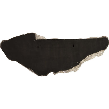 Boulder Shelf by Phillips Collection in gold and gold leaf. Made from resin in a modern style.
