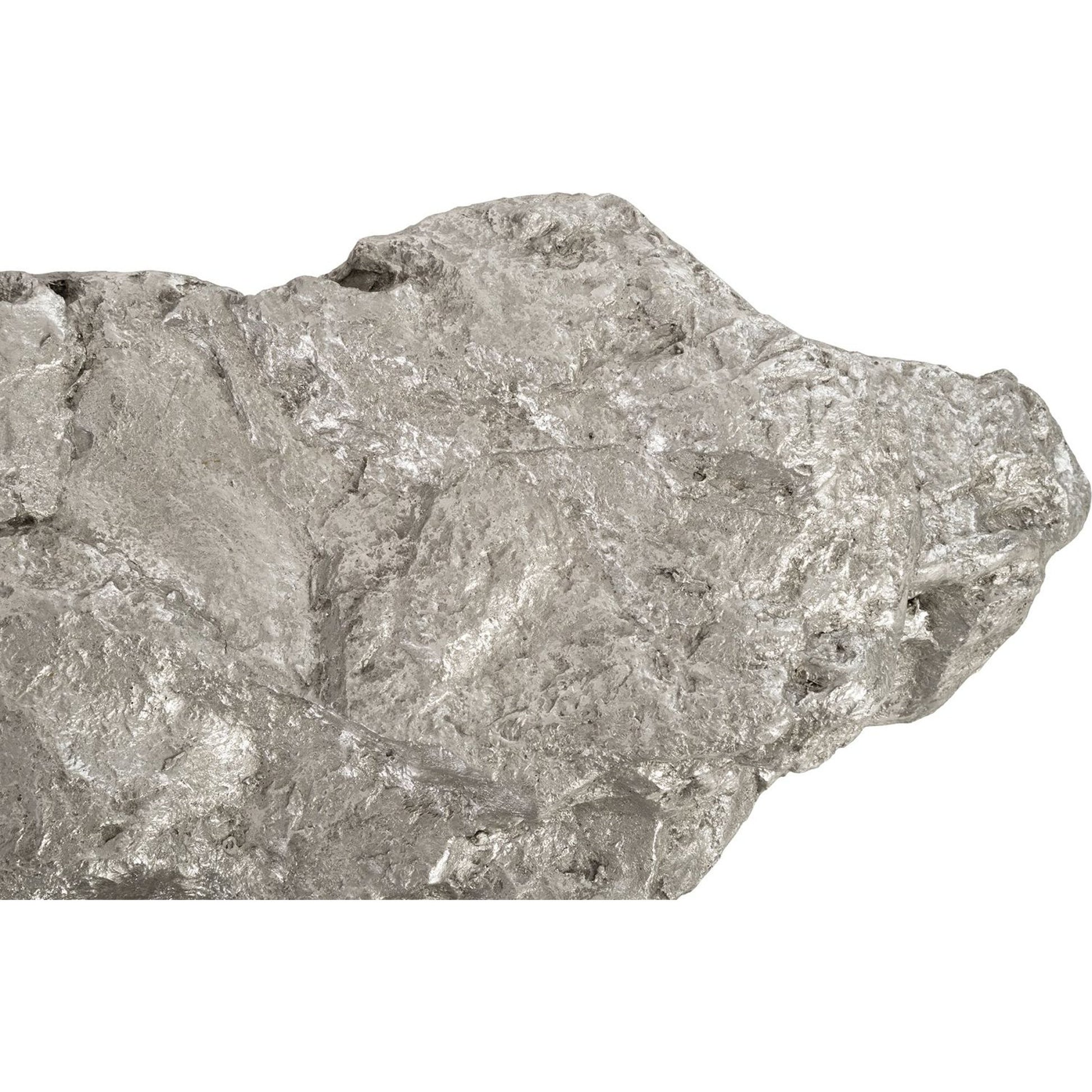 Boulder Shelf by Phillips Collection in gold and gold leaf. Made from resin in a modern style.