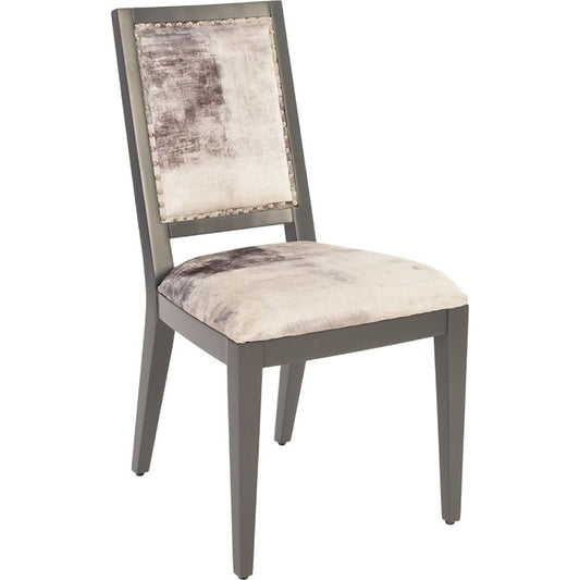 Mesmerize Dining Chair by Phillips Collection in gray, black. Made from other fabrics in a modern style.