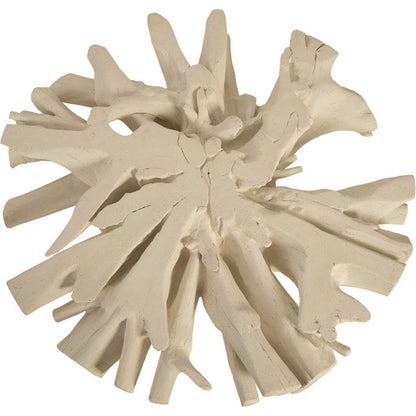 Cast Sonokeling Coffee Table by Phillips Collection in off white and white stone. Made from resin in a modern style.