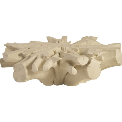 Cast Sonokeling Coffee Table by Phillips Collection in off white and white stone. Made from resin in a modern style.